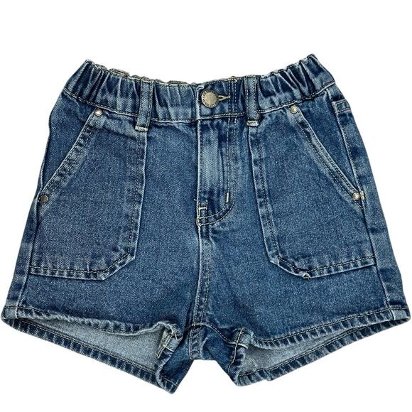 COTTON ON KIDS Rainbow Denim Shorts Size 4 - Picture 2 of 5